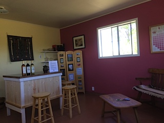 new tasting room back at the farm